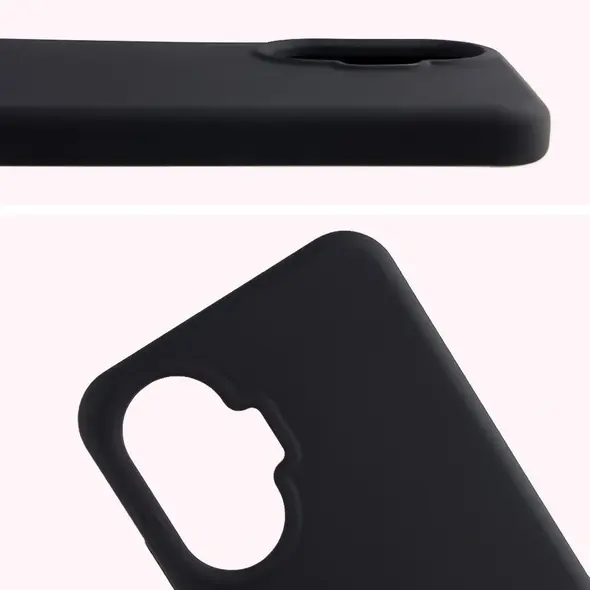 Silikonowe etui Bizon Soft Case do Xiaomi POCO F7 czarne