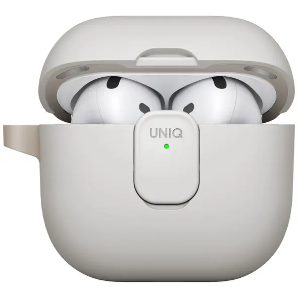 Etui UNIQ Clyde do Apple AirPods 4 Lock Case beżowy