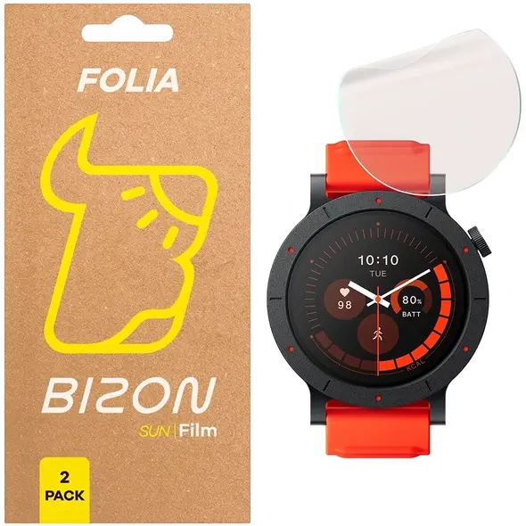 Folia matowa Bizon Glass Watch Film Sun Duo do Nothing CMF Watch 3 Pro [2 PACK]