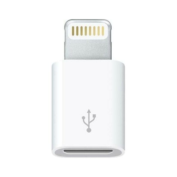 Adapter USB Apple Lightning - microUSB Biały  (MD820ZM/A)