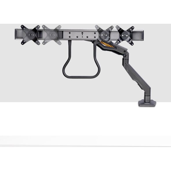 StarTech H2M1AS2-MONITOR-ARM uchwyt / stojak do monitorów 68,6 cm (27") Biurko Czarny