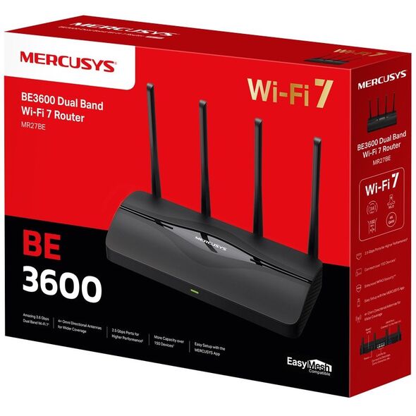 Mercusys MR27BE BE3600 Dual Band Wi-Fi 7 Router