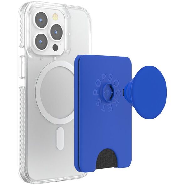 Uchwyt i podstawka do telefonu z portfelem Popsockets PopWallet+ PopGrip PW+ MS MagSafe kobalt 807091