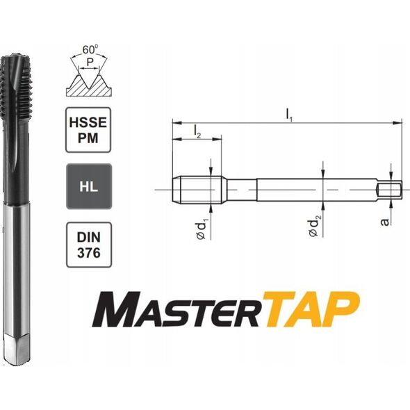 Fanar GWINTOWNIK M16x1,5 DIN-374B (6H) HSSE-PM HL MASTERTAP