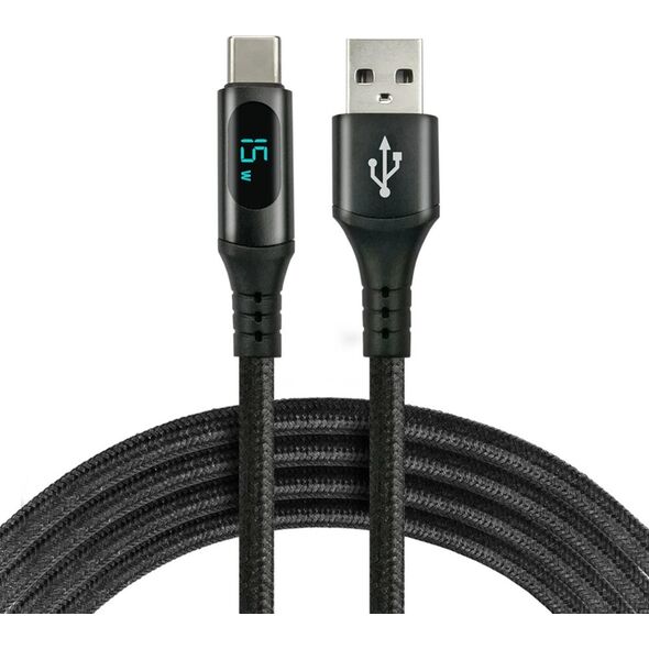 Przewód wtyk USB A - wtyk USB-C 1m + wyświetlacz 3