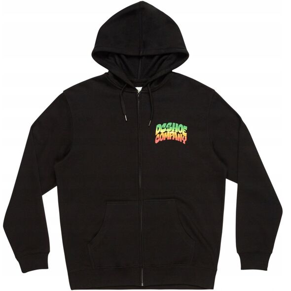 DC Hot Box Zip Hoodie ADYSF03146-KVJ0 Czarne XXL