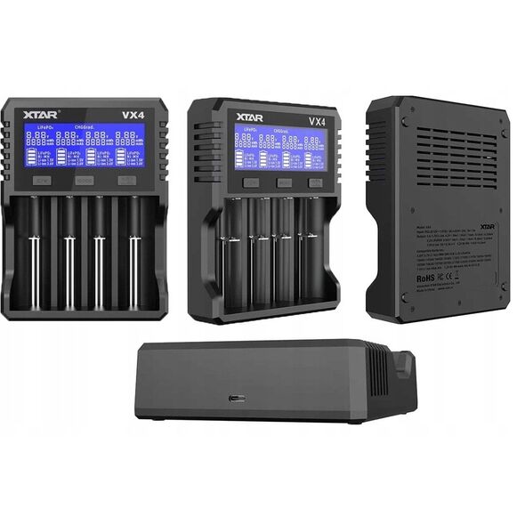 Ładowarka do akumulatorów Li-ion 1,5V / 3,6 / 3,7V / Li-FePO4 / Ni-MH - 4 kanały