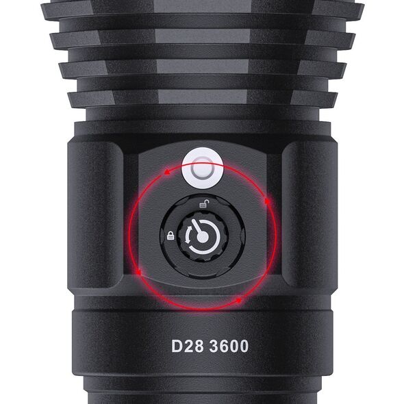 Latarka ręczna LED do nurkowania zestaw z akumulatorami i ładowarką 3600 lumenów