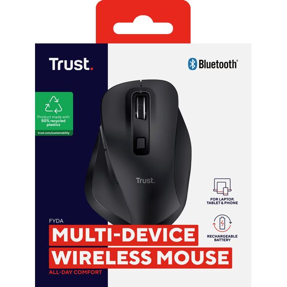 MOUSE USB OPTICAL WRL/FYDA 25708 TRUST