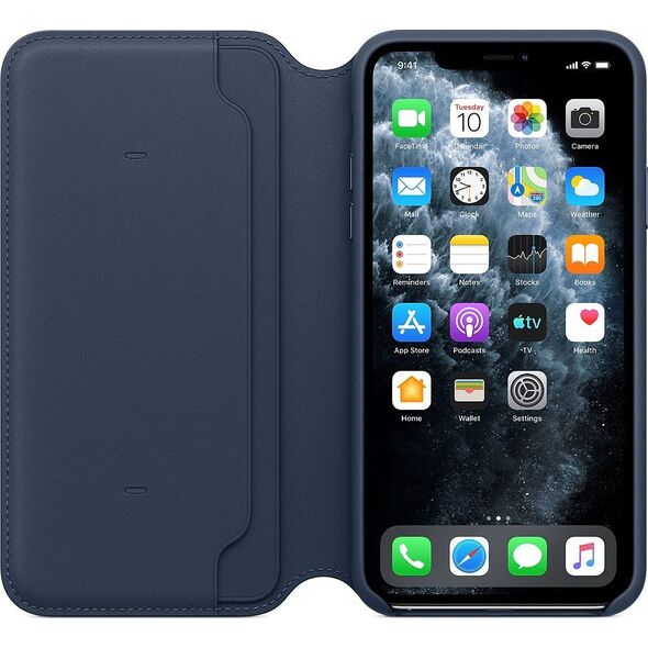 Apple Skórzane etui folio do iPhone 11 Pro Max otchłanny błękit-MY1P2ZM/A