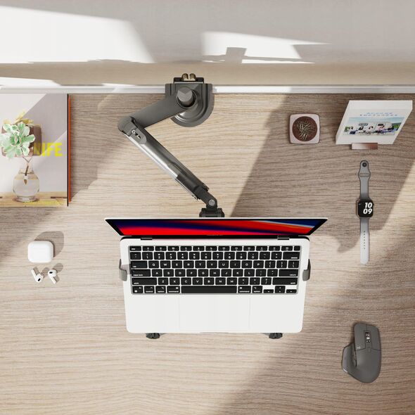 H100-FP Ergonomiczny uchwyt biurkowy do laptopa / monitora Regulacja 3D