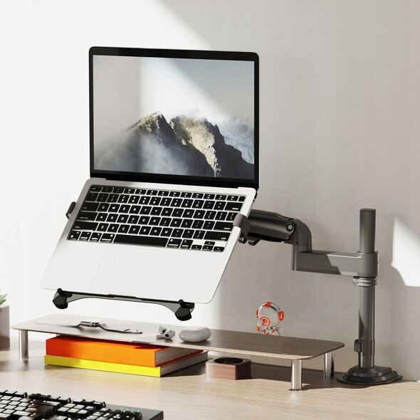 H100-FP Ergonomiczny uchwyt biurkowy do laptopa / monitora Regulacja 3D