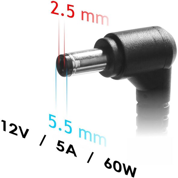 Zasilacz AK-ND-85 12V / 7.5A 90W 5.5 x 2.5 mm