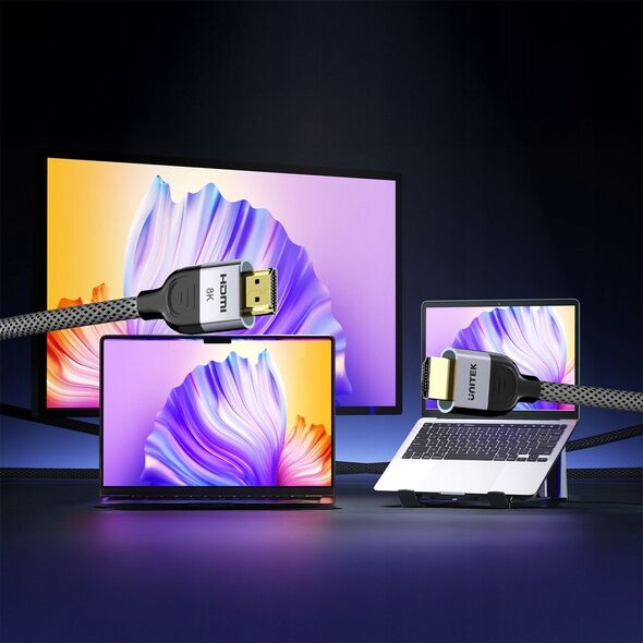 Unitek przewód 8K LUX HDMI 2.1 oplot 2M