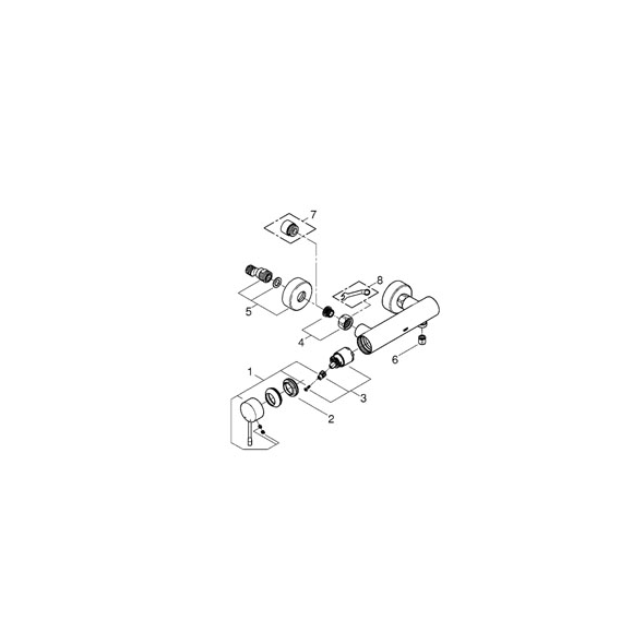 Bateria prysznicowa Grohe Essence chrom (33636001)