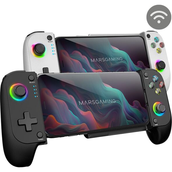 Mars Gaming MGPXW 2in1 Gamepad for Phone up to 6.8" Bluetooth / USB (PS4, PS3, Android, iOS)
