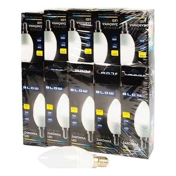 Blow 87-433# Żarówka led  e14 c37 eco 5w neut.10szt