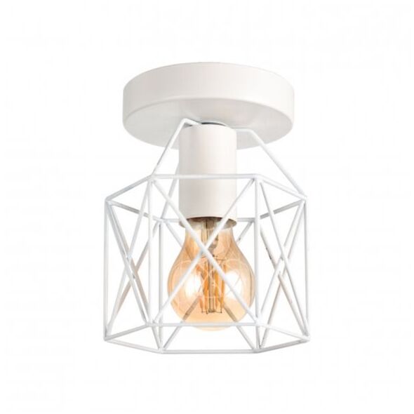 Φωτιστικό οροφής G.LUX GT-506-1C-WH WIRE-2, 1 x E27, λευκό, 18 x 20 cm