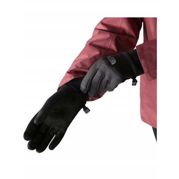 Damskie rękawice The North Face Etip Hardface Glove - tnf black htr rozmiar: s