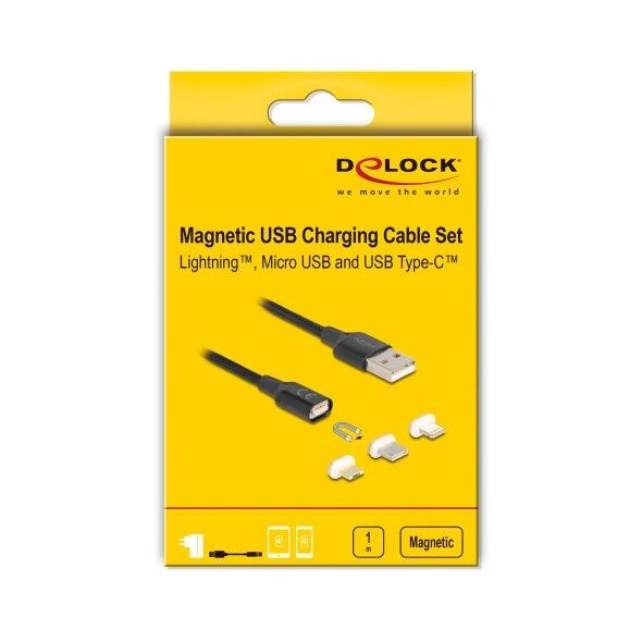 USB Ladekabel Set Magnetisch 3 in 1 8Pin Lighting USBMB/T-C