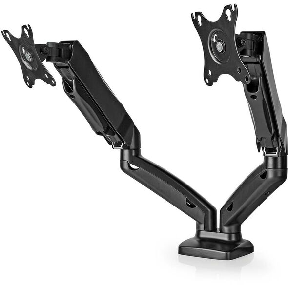 Nedis Dual Gas Spring Desk Stand for Two Monitors, with Gas Spring