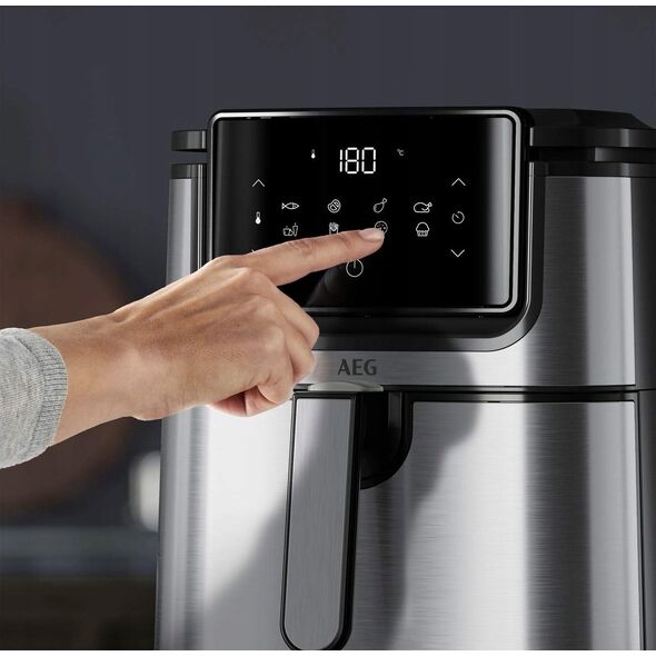 Frytkownica AEG AEG AF6-1-4ST, Hot air fryer, 3.5 L, 80 °C, 200 °C, Single, Black, Stainless steel