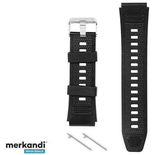 89-103# Pasek do smartwatch blow x18 x19 x21 czarny silikonowy v2