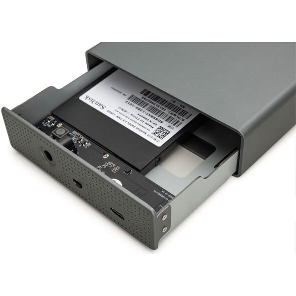 Obudowa USB 3.0 na dysk SSD/HDD 3.5 SATA III max. 16 TB z zasilaczem, aluminiowa