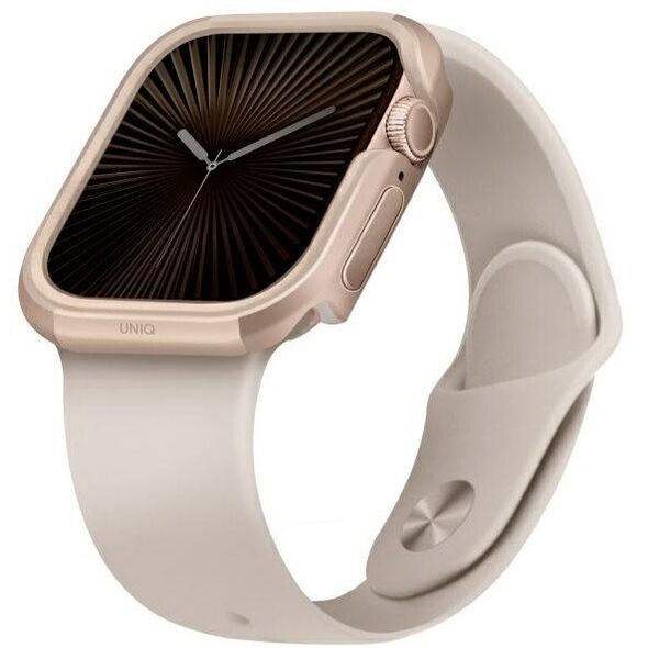 UNIQ ETUI VALENCIA APPLE WATCH SERIES 46MM ZŁOTY/GOLD