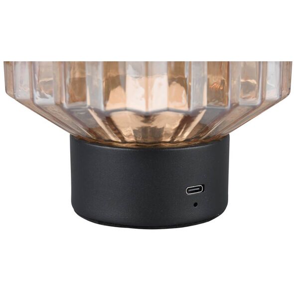 Table LED lamp REALITY LORD 1.5W 3000K 100lm rechargeable black/gold O13x19cm