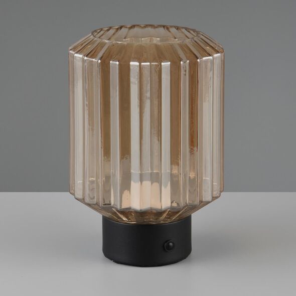 Table LED lamp REALITY LORD 1.5W 3000K 100lm rechargeable black/gold O13x19cm