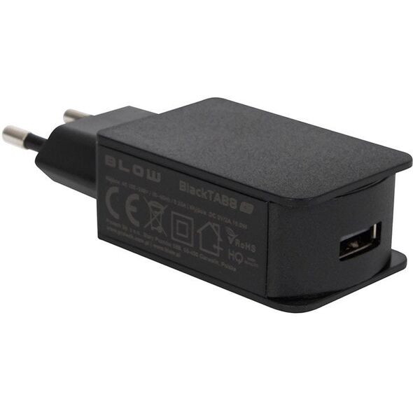 76-032# Ładowarka sieciowa gniazdo usb 2a czarna
