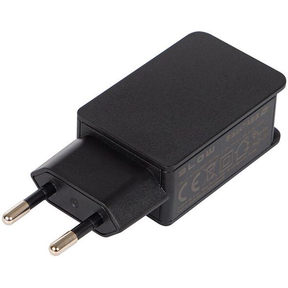 76-032# Ładowarka sieciowa gniazdo usb 2a czarna