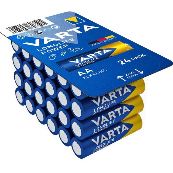BATERIE ALKALICZNE VARTA R6 (AA) LONGLIFE POWER 24szt PREMIUM BOX