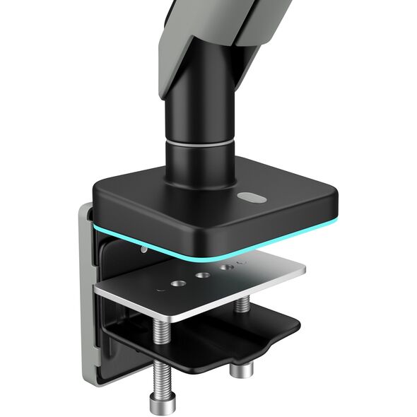 Uchwyt na monitor 49 cali, szaro-czarny LED RGB X-ARM