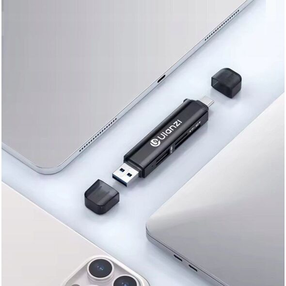 Ulanzi Cr1 Czytnik Kart 3w1 Usb 3.0 / Usb-c Sd Tf Microsd / 150–200 Mb/s / Cr1 / Sku:x117