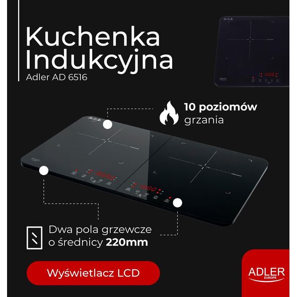 Kuchenka Indukcyjna - dwupalnikowa
