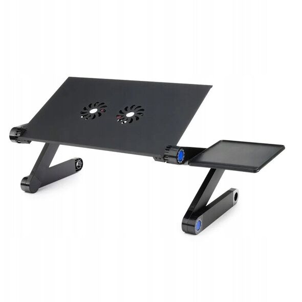Podstawka pod laptop uniwersalna regulowana + chłodzenie YL-803 czarna