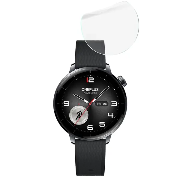 Folia hydrożelowa na ekran Bizon Glass Watch Hydrogel Duo do OnePlus Watch 3 43mm [2 PACK]