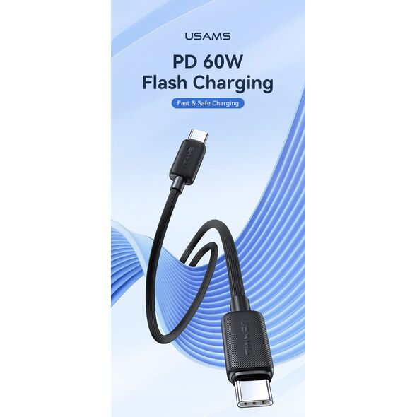 Kabel USAMS KY Series US-SJ701 60W USB-C do USB-C 3m czarny
