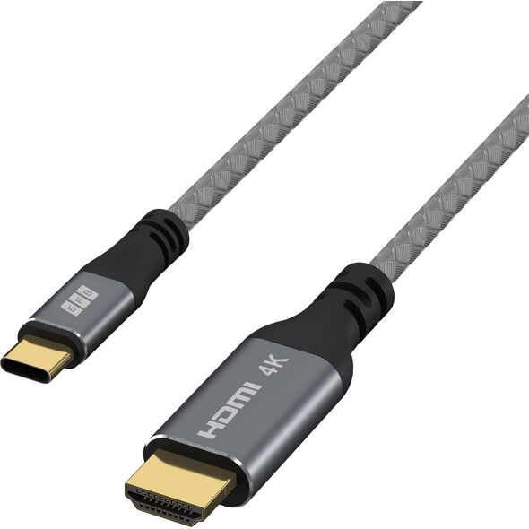 EFB Elektronik USB-HDMI-00001 adapter kablowy 1,8 m USB Type-C Czarny, Szary