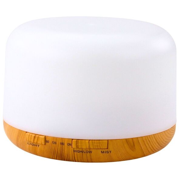 Nawilżacz Powietrza Dyfuzor Aromaterapia Lampka Nocna LED Pilot 300ml