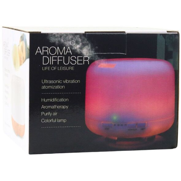 Nawilżacz Powietrza Dyfuzor Aromaterapia Lampka Nocna LED Pilot 300ml