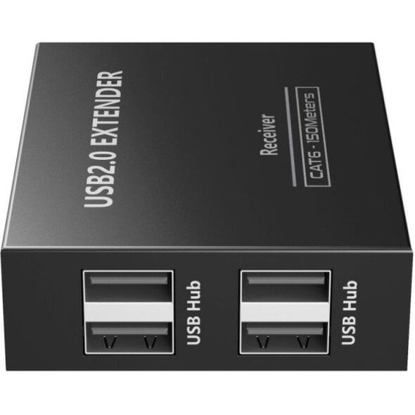 Kabel zasilający PremiumCord PREMIUMCORD 4-port USB 2.0 extender po Cat5/Cat5e/Cat6 do 150m