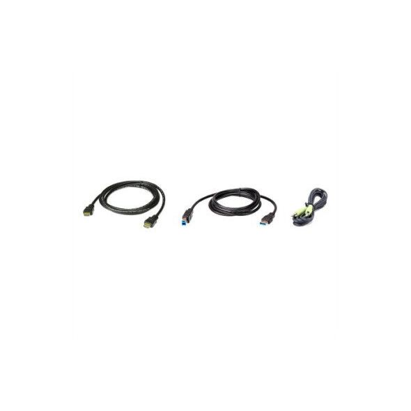 ATEN 2L-7D02UHX3 καλώδιο KVM Μαύρο 1,8 m