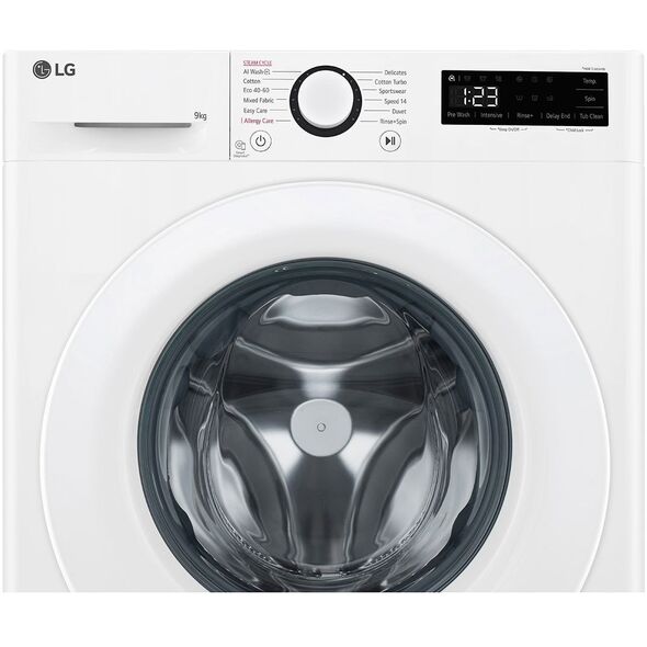 LG F2WR509SWW Washing machine, A, Front loading, Washing capacity 9 kg, Depth 47.5 cm, 1160 RPM, White