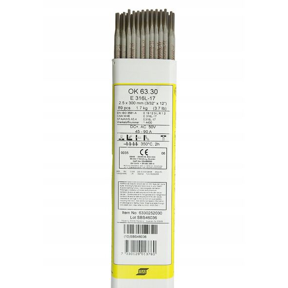 ΗΛΕΚΤΡΟΔΙΟ ΡΟΥΤΙΛΟ-ΟΞΙΝΟ 2,5mm 1,7kg. OK 63.30 Esab - 6330252030