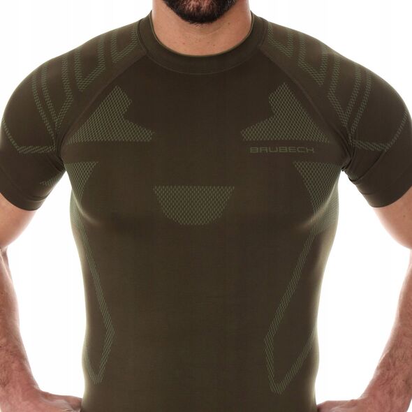 Brubeck SS13000 Ανδρικό μπλουζάκι RANGER PROTECT χακί XXXL
