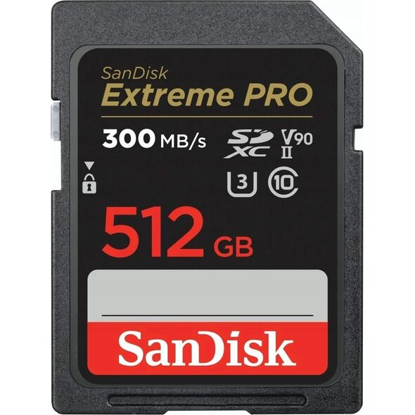 Karta SanDisk Extreme PRO SDXC 512 GB Class 10 UHS-II/U3 V90 (SDSDXDK-512G-GN4IN)