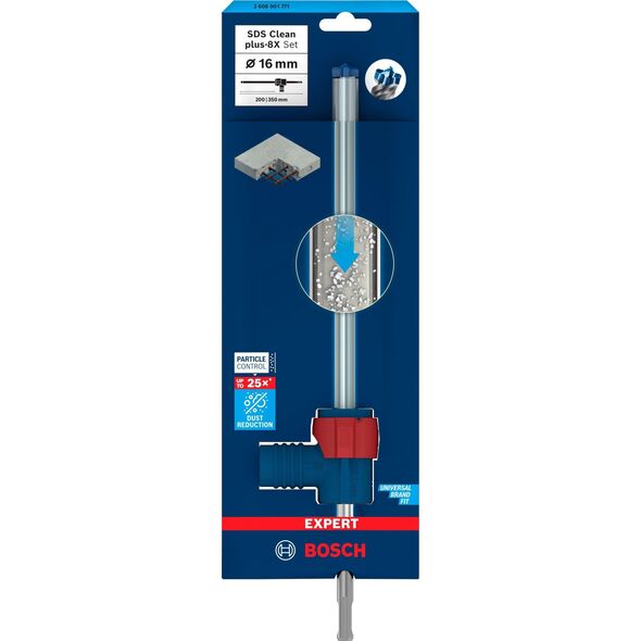 Wiertło Bosch Bosch Expert hammer drill SDS Clean plus-8X set, 16mm (working length 200mm, suction drill incl. suction connection)